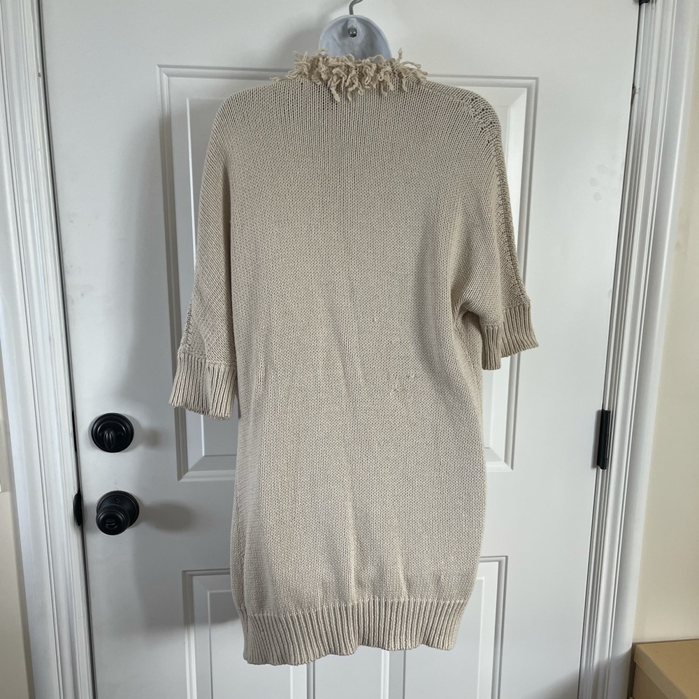 Clare Tough Italian cashmere blend fringe cardigan - Picture 4 of 6